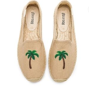 SOLUDOS PALM TREE ESPADRILLE SMOKING SLIPPERS